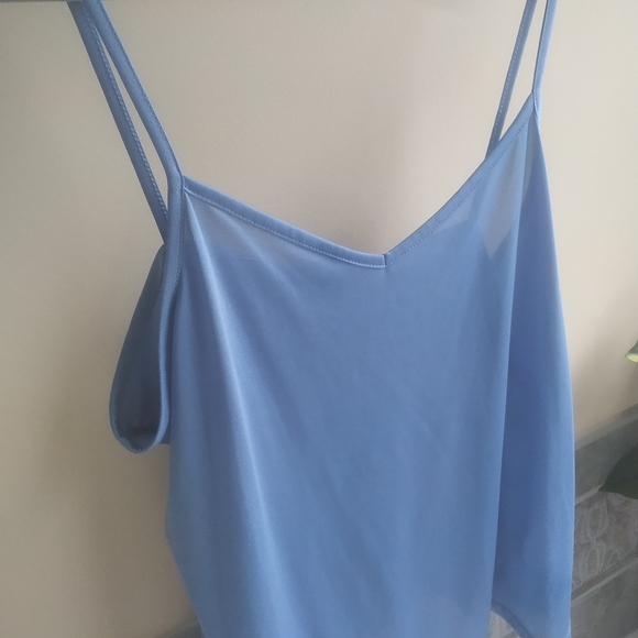 Flowy Blue 2-piece Blouse set - Picture 5 of 5